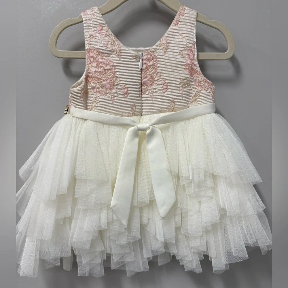 SOLD ❤️ American Princess | Tule Embroidered Occasion Dress - Picture 4 of 5